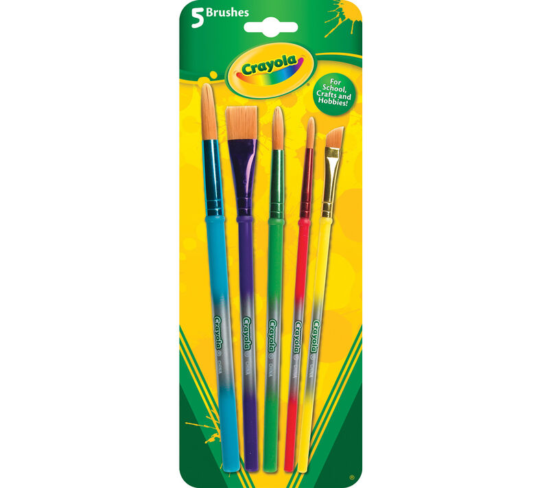 5 ct Arts & Crafts Brushes